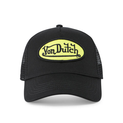 Von Dutch Black & Yellow Trucker Hat