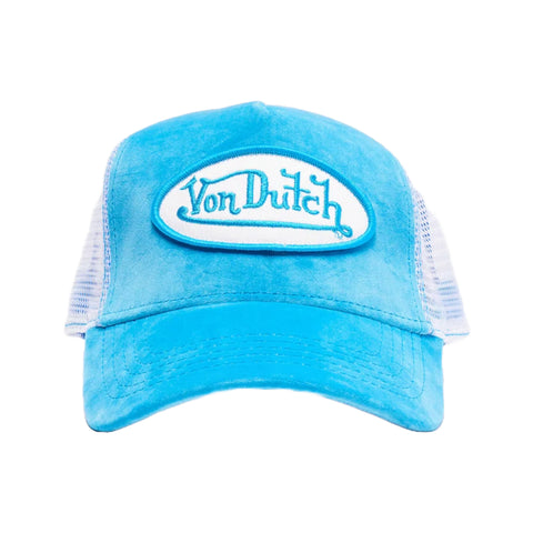 Von Dutch Blue Crush Velvet Trucker Hat