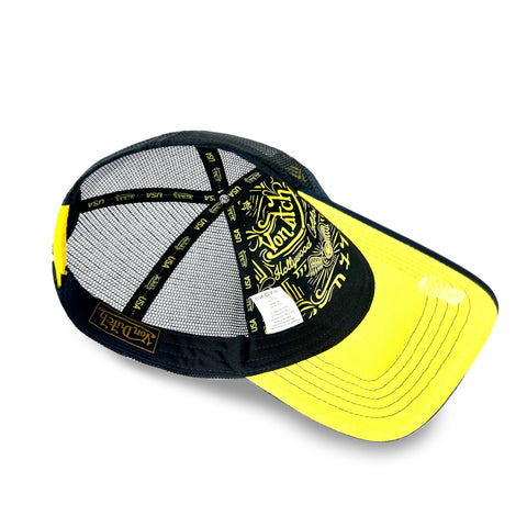 Von Dutch Breakfast Club Navy & Yellow Trucker Hat