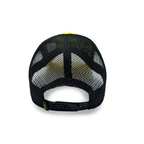 Von Dutch Breakfast Club Yellow & Black Trucker Hat