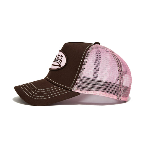 Von Dutch Brown & Pink Classic Trucker Hat