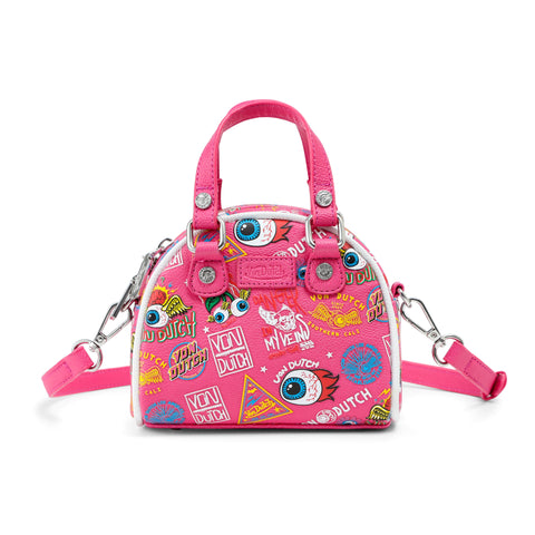 Von Dutch Mini Bowling Bag - Hot Pink Jax