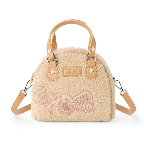 Von Dutch Beige Sherpa Bowling Bag