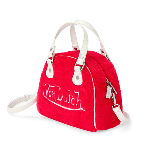 Von Dutch Red Furry Bowling Bag