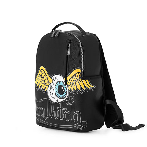 Von Dutch Small Sized Black Flying Eye Backpack