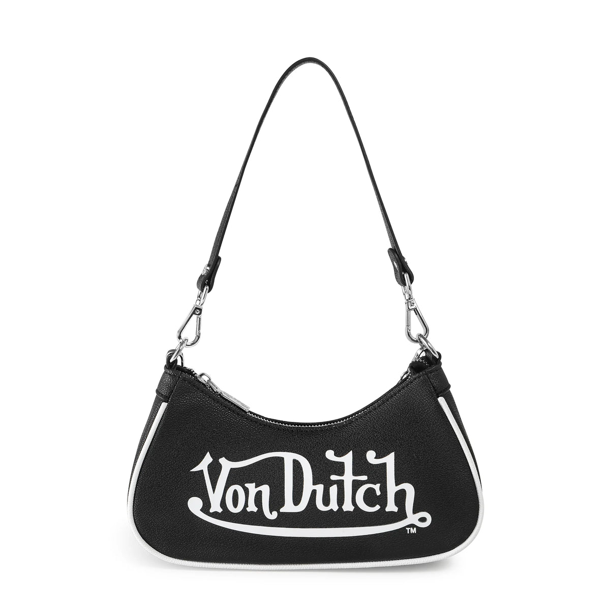 Von Dutch Classic Black & White Shoulder Bag