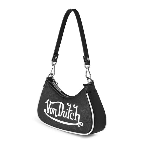 Von Dutch Classic Black & White Shoulder Bag