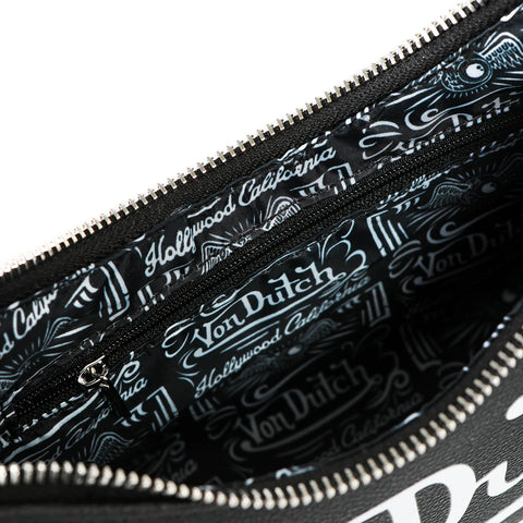 Von Dutch Classic Black & White Shoulder Bag