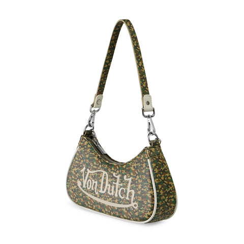 Von Dutch Green Camo Shoulder Bag