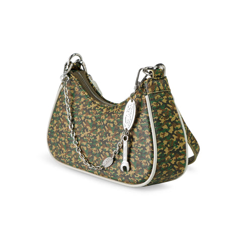 Von Dutch Green Camo Shoulder Bag