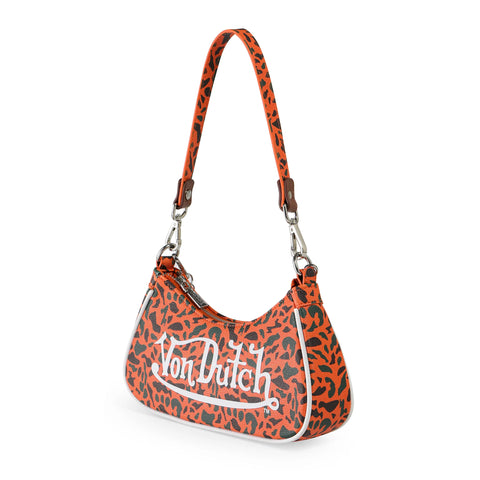 Von Dutch Orange 242 Camo Shoulder Bag