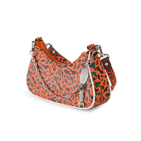 Von Dutch Orange 242 Camo Shoulder Bag