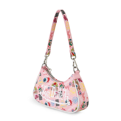Von Dutch Light Pink Jax Shoulder Bag