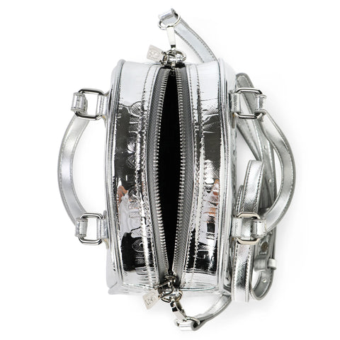 Von Dutch Silver Foil Reflective Bowling Bag