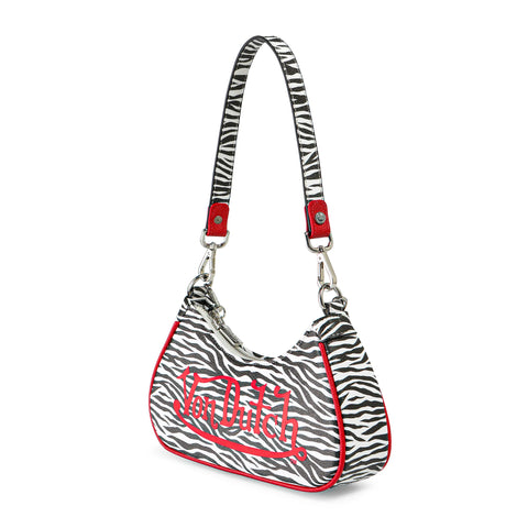 Von Dutch Zebra Print Shoulder Bag