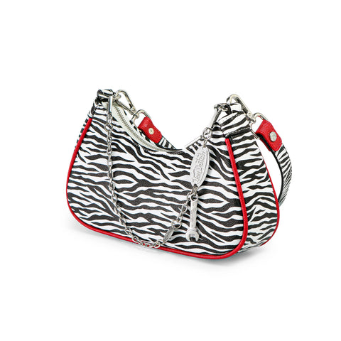 Von Dutch Zebra Print Shoulder Bag