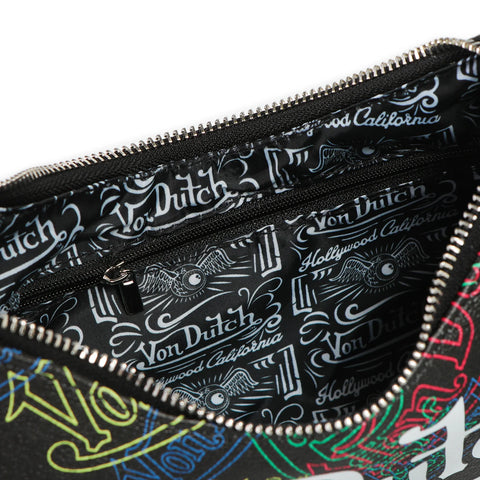Von Dutch Neon Logo Shoulder Bag