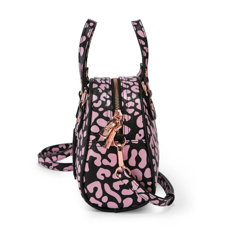 Von Dutch Cheetah Pink Bowling Bag