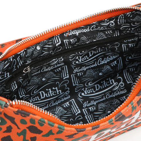 Von Dutch Orange 242 Camo Shoulder Bag