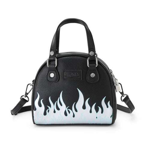 Von Dutch City of Angels Silver Blue Bowling Bag