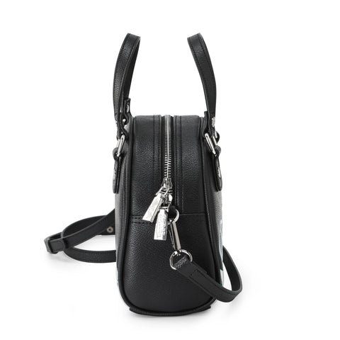 Von Dutch City of Angels Silver Blue Bowling Bag