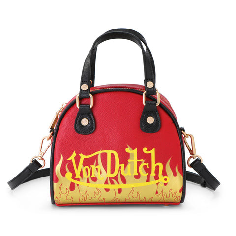 Von Dutch Red Flames Bowling Bag