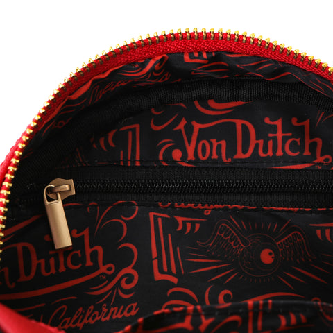 Von Dutch Red Flames Bowling Bag