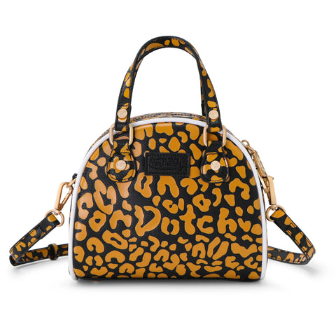 Von Dutch Cheetah Orange Bowling Bag