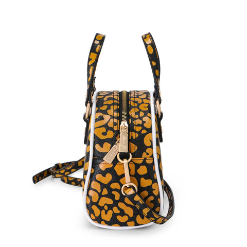 Von Dutch Cheetah Orange Bowling Bag