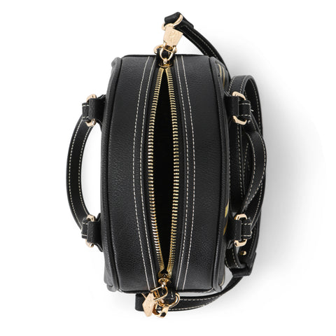 Von Dutch Racing Stripe Black & Gold Bowling Bag