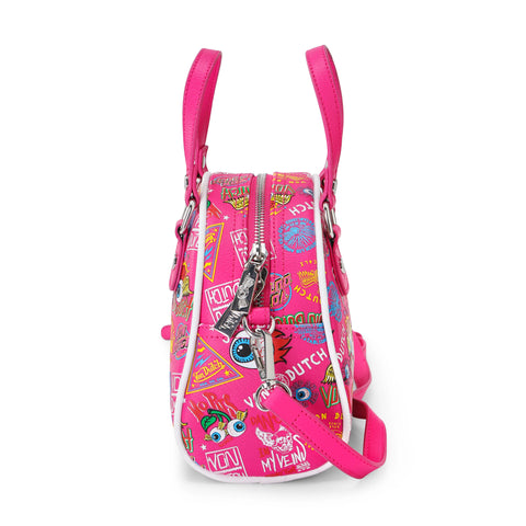 Von Dutch Hot Pink Jax Bowling Bag