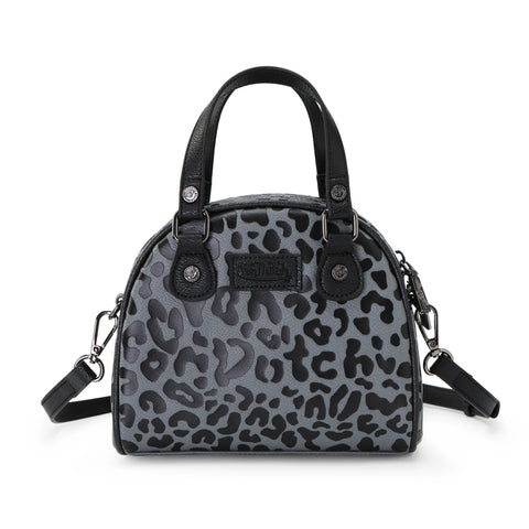 Von Dutch Cheetah Grey Bowling Bag