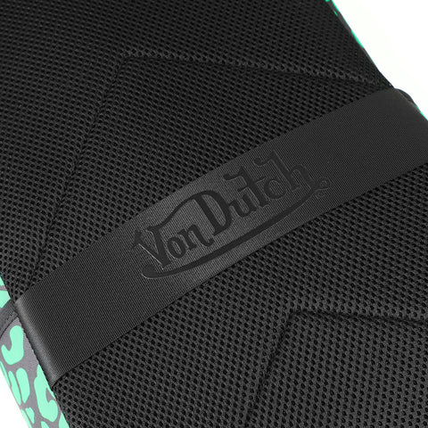 Von Dutch Medium Sized Green Cheetah Backpack