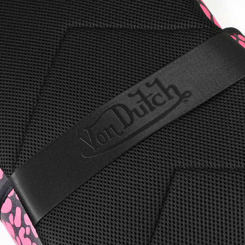 Von Dutch Medium Sized Pink Cheetah Backpack