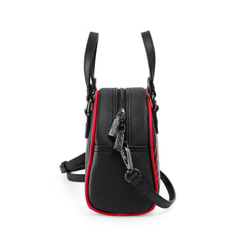 Von Dutch Black & Red Two-Tone Bowling Bag