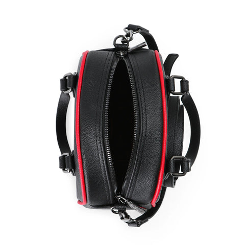 Von Dutch Black & Red Two-Tone Bowling Bag