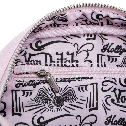 Von Dutch Pink & Black Two-Tone Bowling Bag