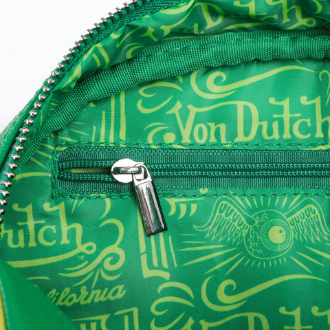 Von Dutch Green & Yellow Two-Tone Bowling Bag