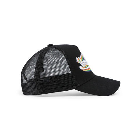 Von Dutch Rainbow Embroidered Logo Trucker Hat