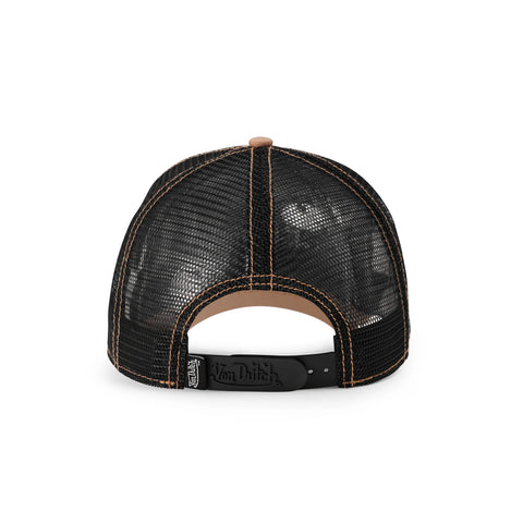 Von Dutch Brown, Off-White & Black Trucker Hat