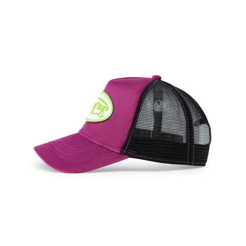 Von Dutch Purple Lime Velvet Crush Trucker Hat