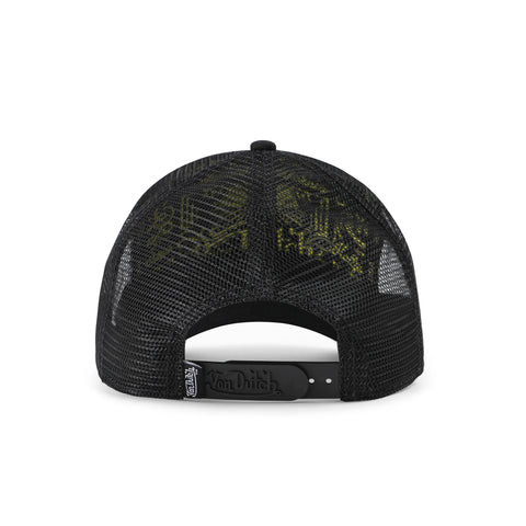 Von Dutch Black & Yellow Trucker Hat
