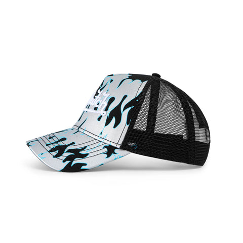 Von Dutch City of Angels Silver Blue Trucker Hat