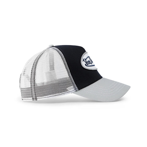 Von Dutch Navy with Silver Trucker Hat