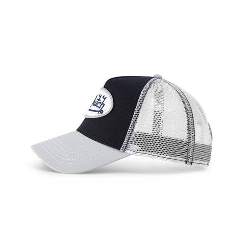 Von Dutch Navy with Silver Trucker Hat