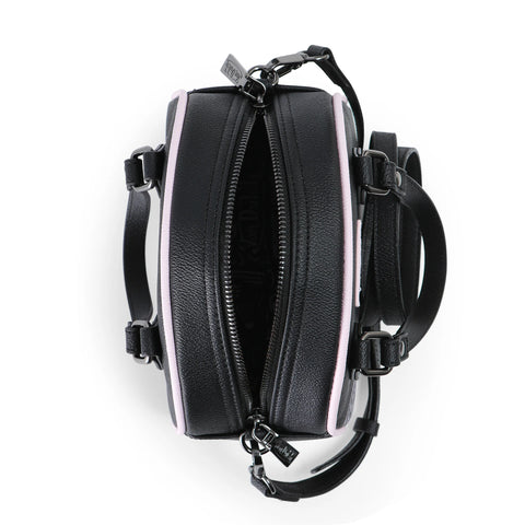 Von Dutch Black & Pink Two-Tone Bowling Bag