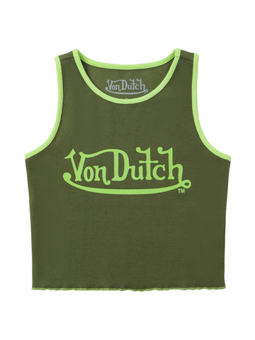 Von Dutch Women's Ribbed Crop Tanks