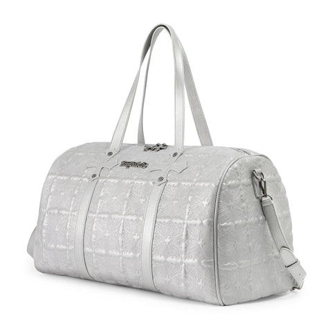 Von Dutch Embroidered Chopper Duffle Bag - Silver
