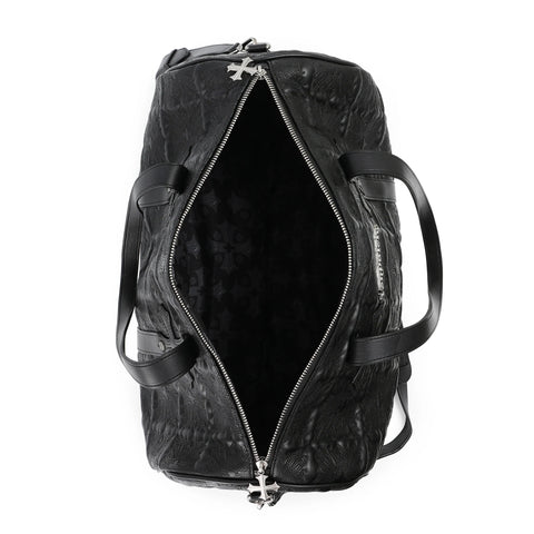 Von Dutch Embroidered Chopper Duffle Bag - Black