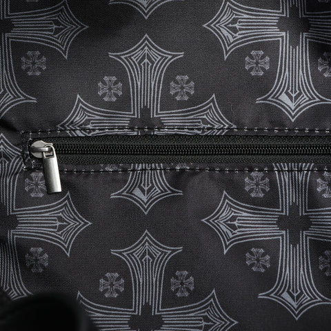 Von Dutch Embroidered Chopper Duffle Bag - Black